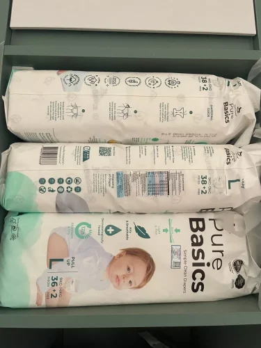 Bỉm tã quần ngày đêm Applecrumby Purebasics Diapers Pull Ups size XXL - 26+2 miếng (trên 18kg) photo review