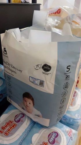 Bỉm tã dán ngày Applecrumby Slimdry Easyday Mini Tape size S - 21 miếng (3 - 6kg) photo review