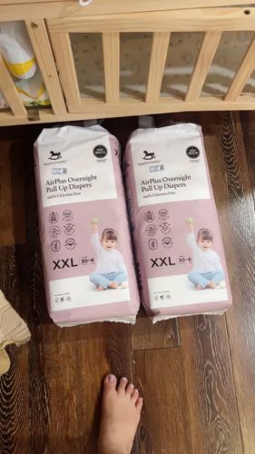 Bỉm tã quần đêm Applecrumby Airplus Overnight Mega Pull Ups size XXL - 36 miếng (trên 18kg) photo review